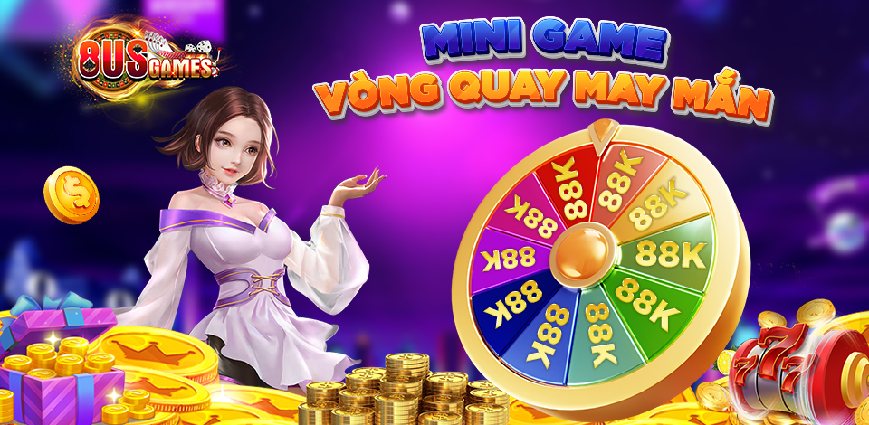 trò chơi mini game vòng quay may mắn