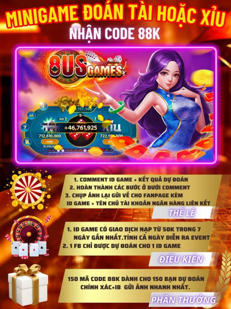 Thể lệ Mini game đoán tài hoặc xỉu